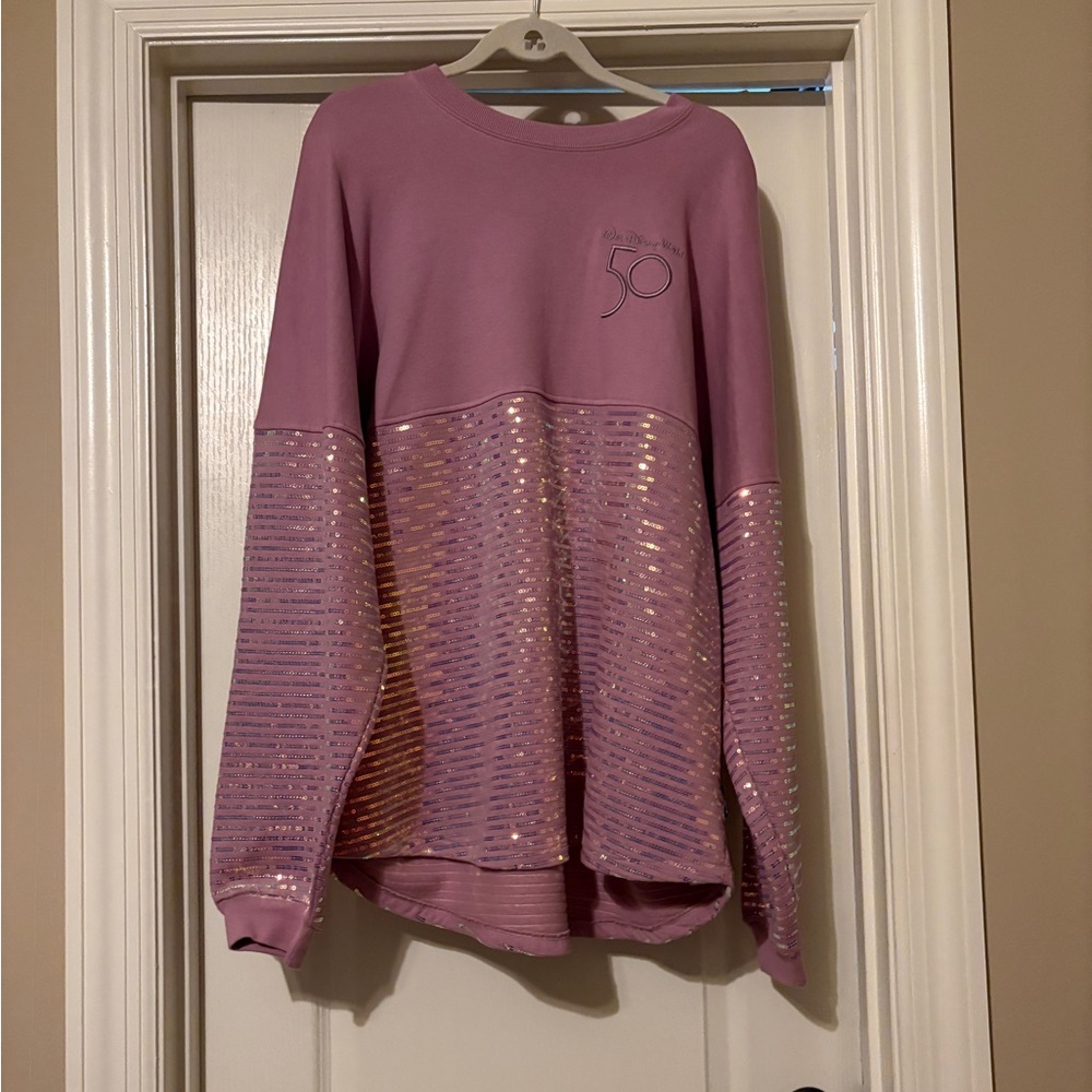 Walt Disney World 50th Anniversary Pink Sequin Spirit Jersey